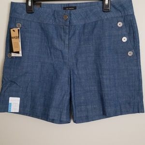 Chambray Tailored Shorts!